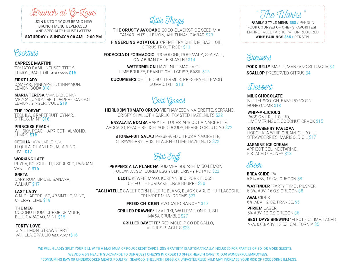 love menu