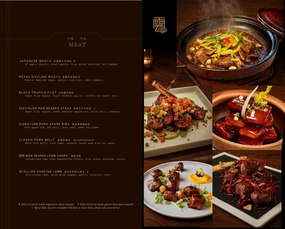 Dinner Menu - Meat