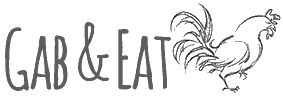 Gab & Eat logo scroll