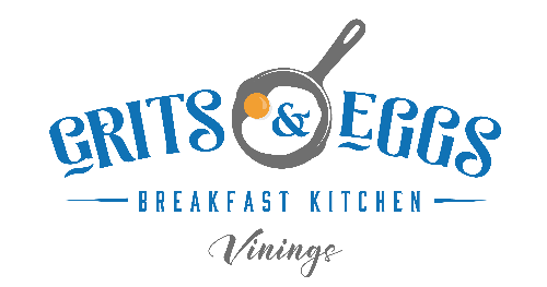 Grits and Eggs Breakfast Kitchen logo scroll