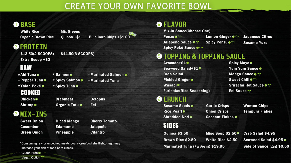Create your own bowl