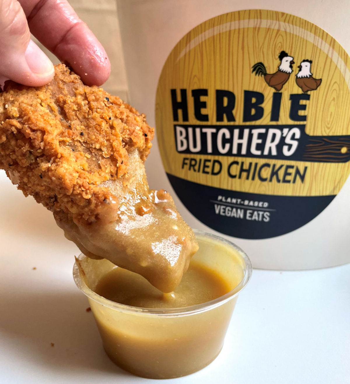 HBFC honey mustard and vegan chicken tender