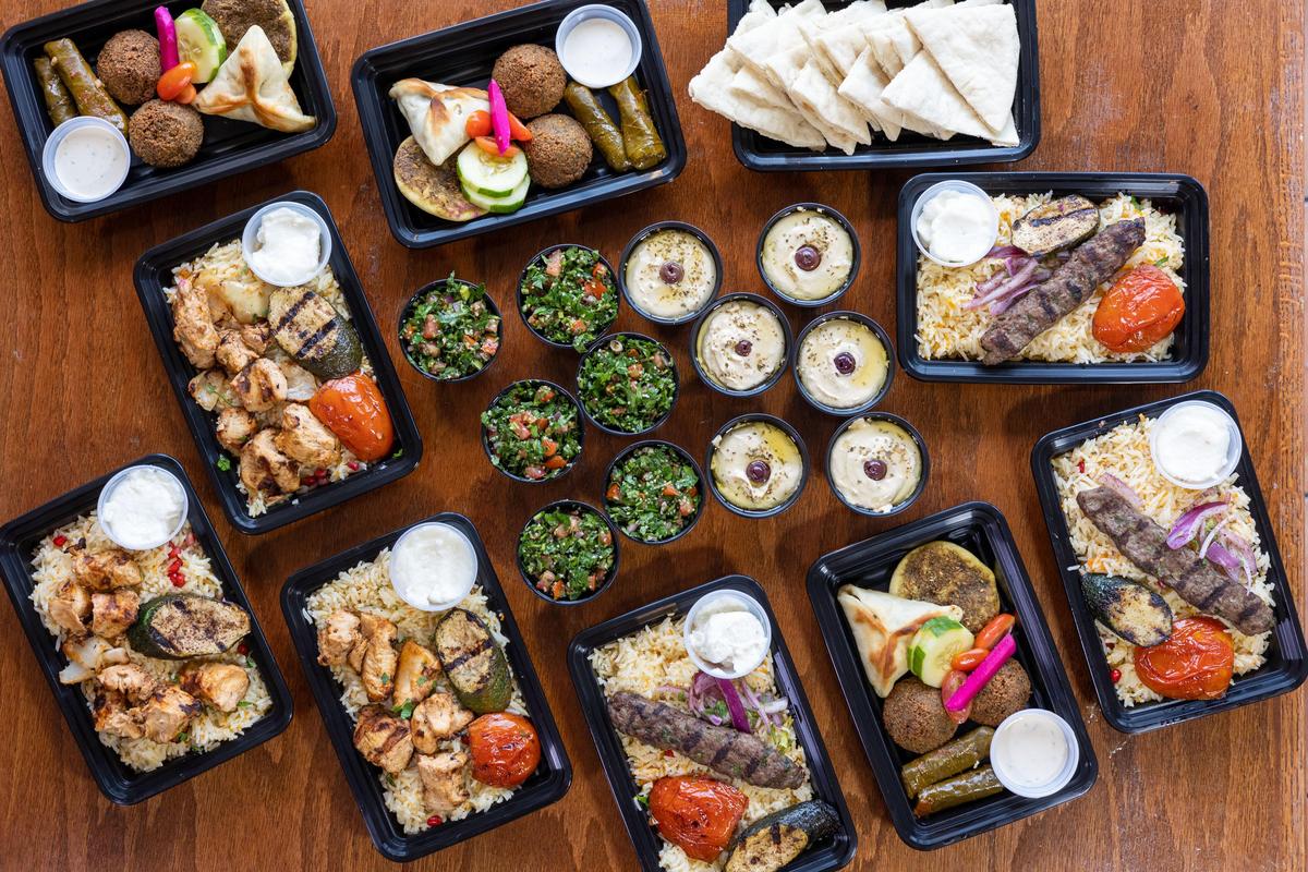 different middle eastern dishes