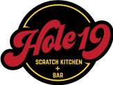 Hole 19 - Scratch Kitchen + Bar logo scroll