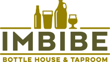 Imbibe Bottle House and Taproom logo scroll