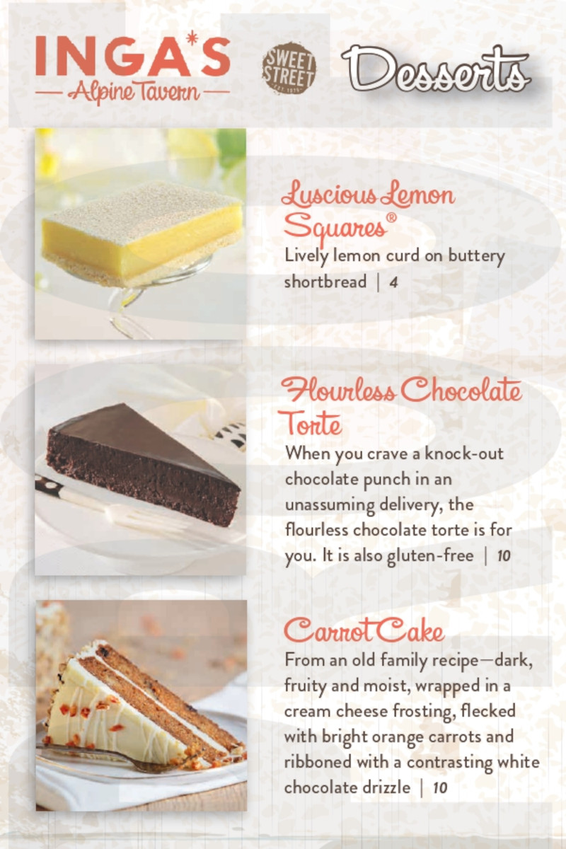 desserts list 5