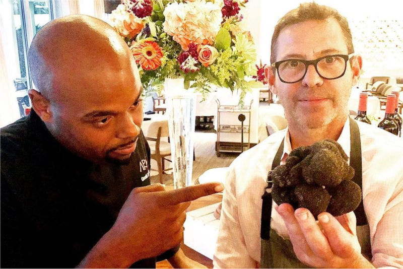 Chefs Gerald Sombright and John Tesar