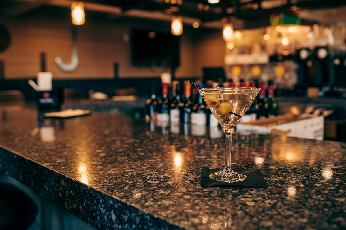 A glass of Martini