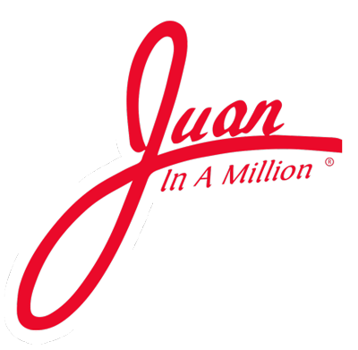 Juan in a Million logo top