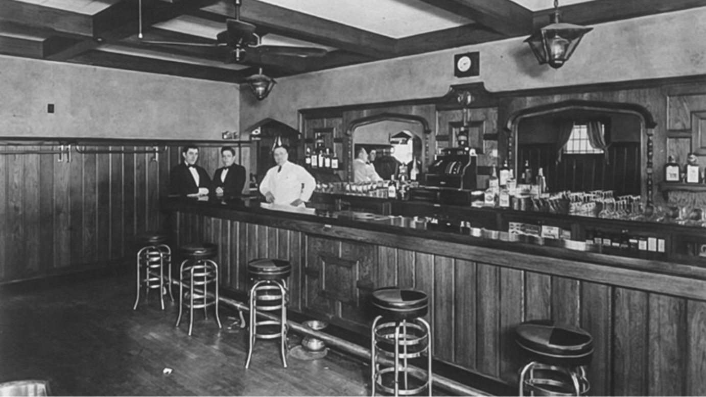 Old photo of the bar