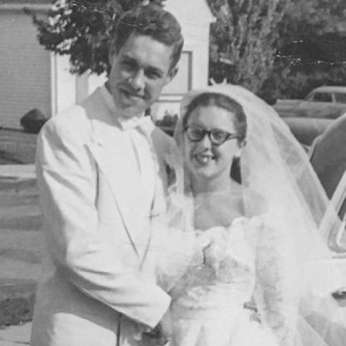 George and Audrey Kegel wedding photo