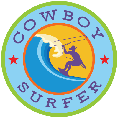 Cowboy Surfer - Kingwood logo top