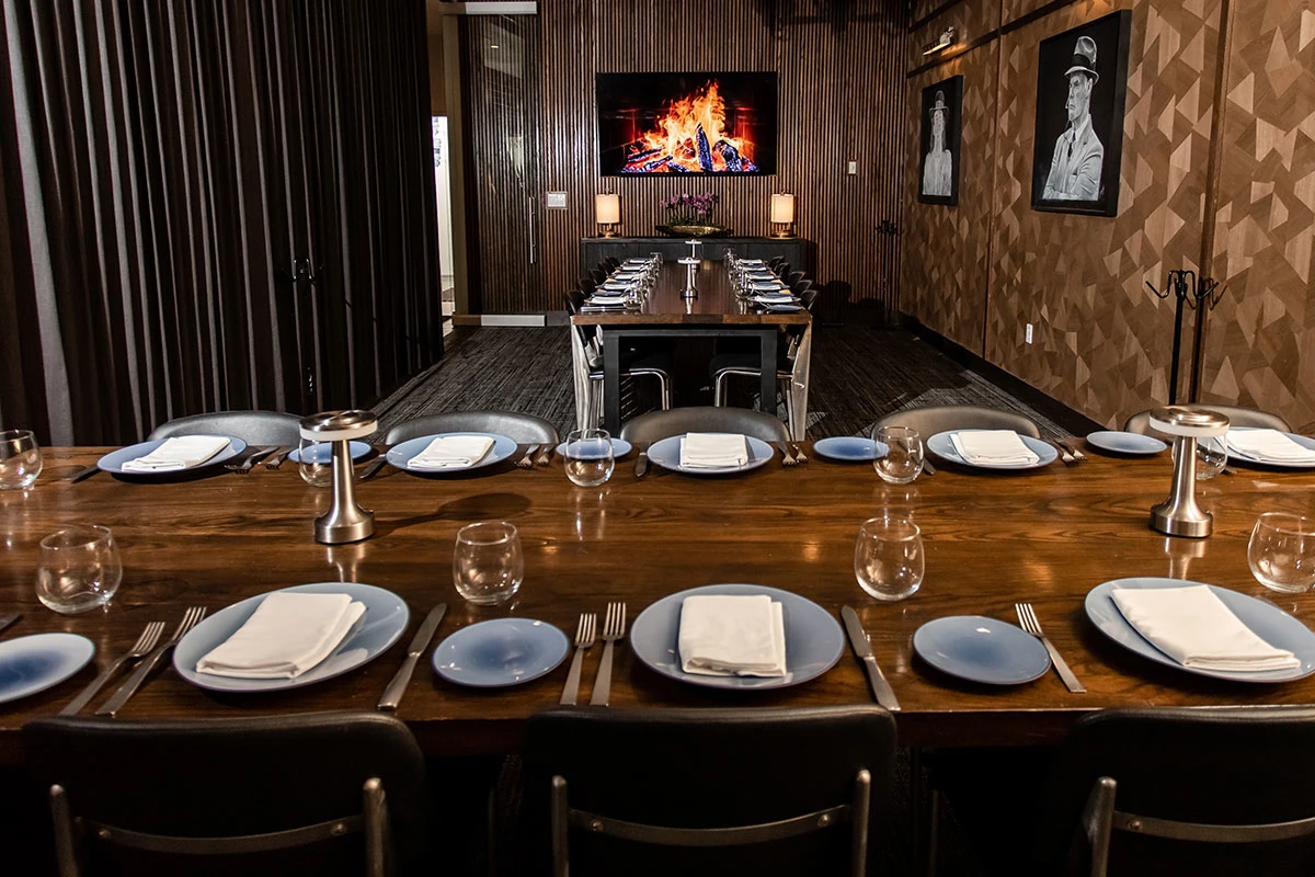 Interior, Private dining room seating area