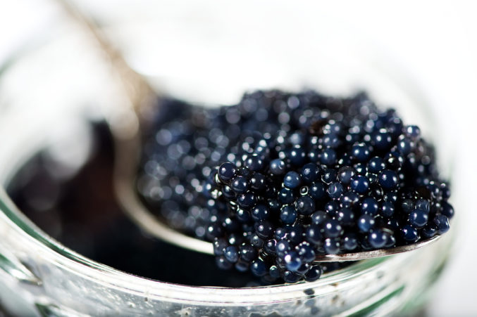 spoon fool of caviar