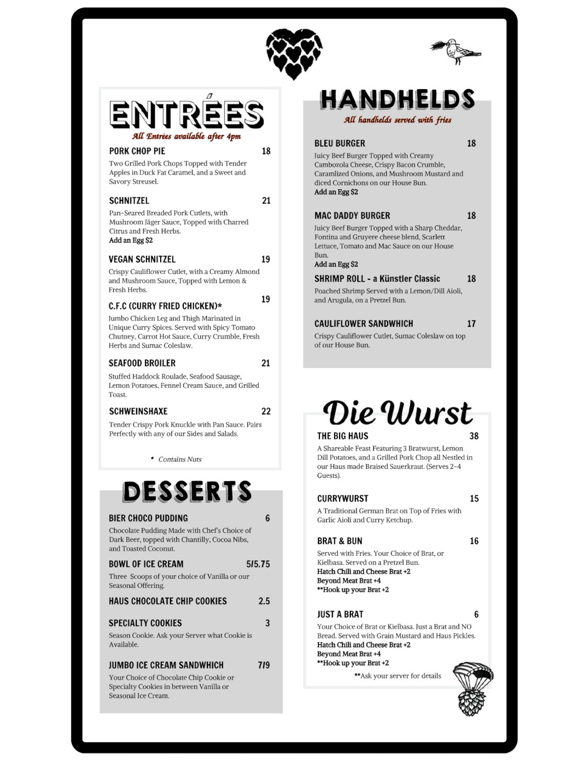 Menu page 2