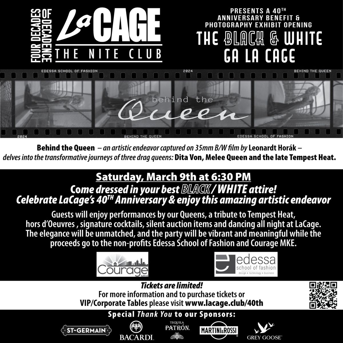 The Black & White Ga La Cage event