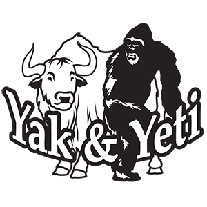 Yak and Yeti - La Junta logo scroll