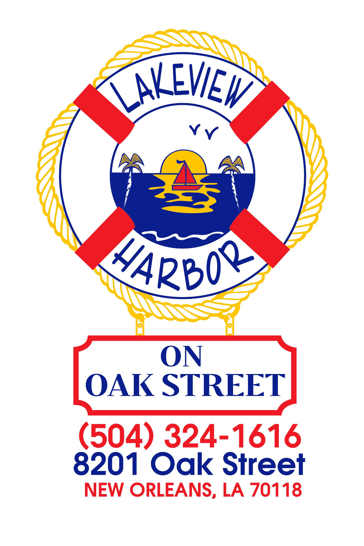 Lakeview Harbor Oak logo top