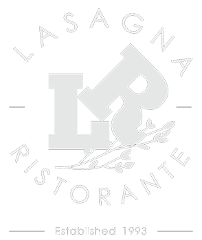 Lasagna Huntington logo scroll