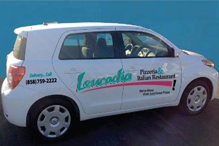 Leucadia Pizzeria delivery car