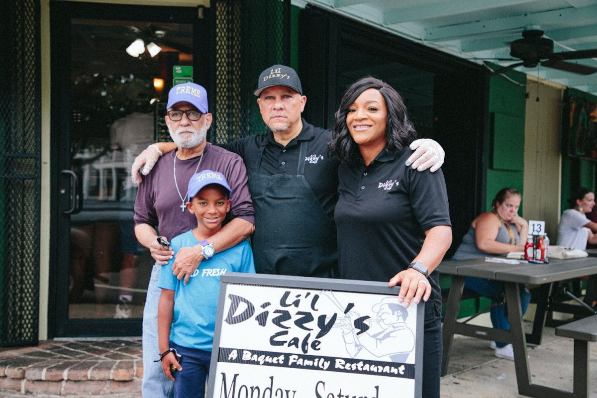 Wayne Baquet Sr. portrait, founder of Lil' Dizzy's Cafe