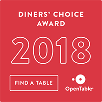 Open Table Diners Choice Award