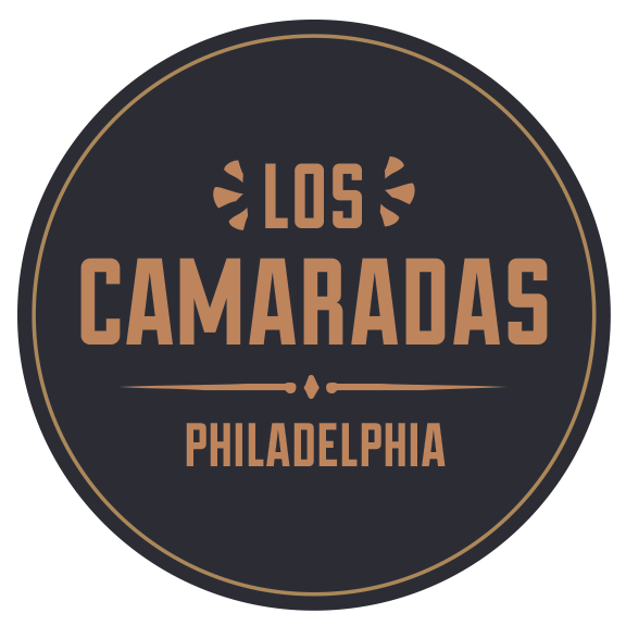 Los Camaradas logo scroll