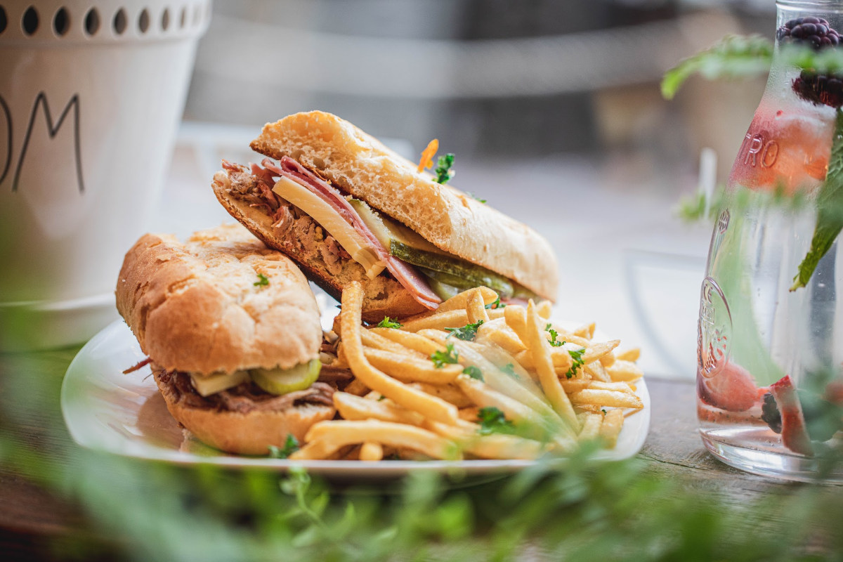 Sandwiches and fries