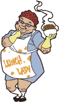 Lunch lady's Mac Attack logo