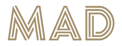 MAD logo scroll