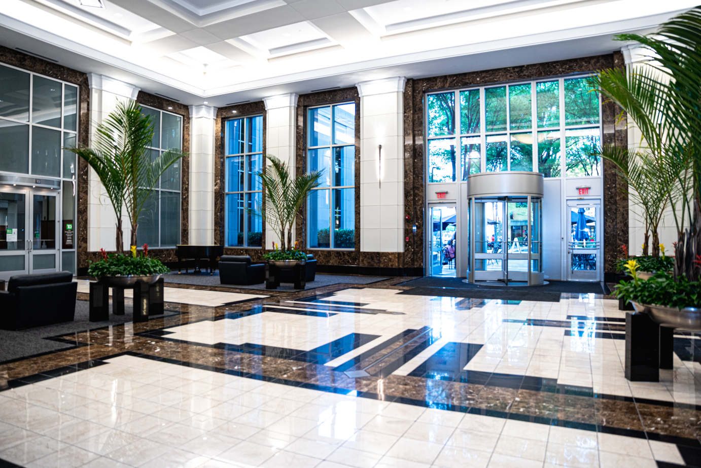 Lobby with lounge seating