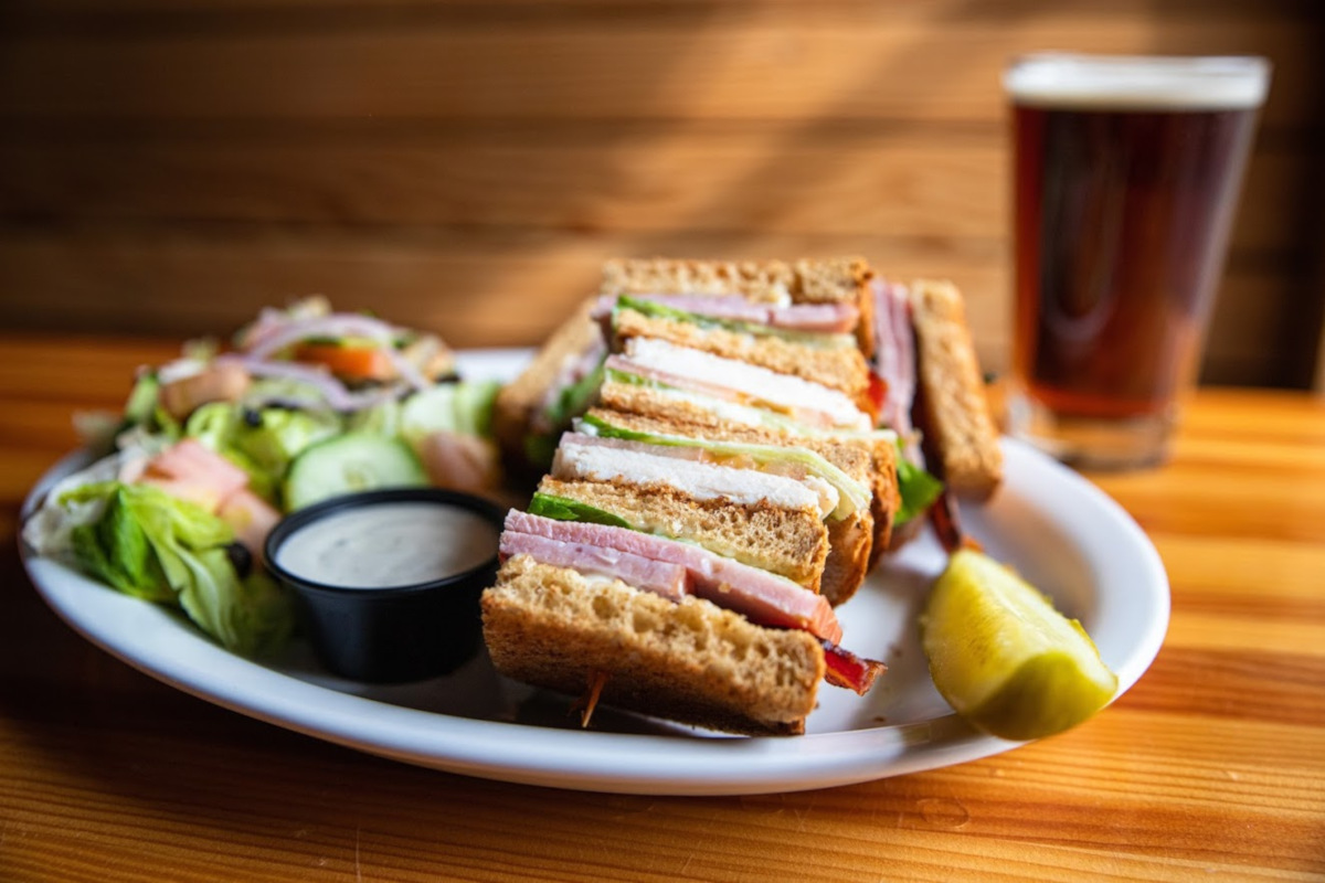 Cantina Club sandwiches and Beer