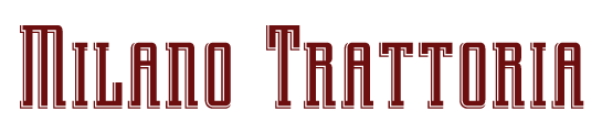 Milano Trattoria logo scroll