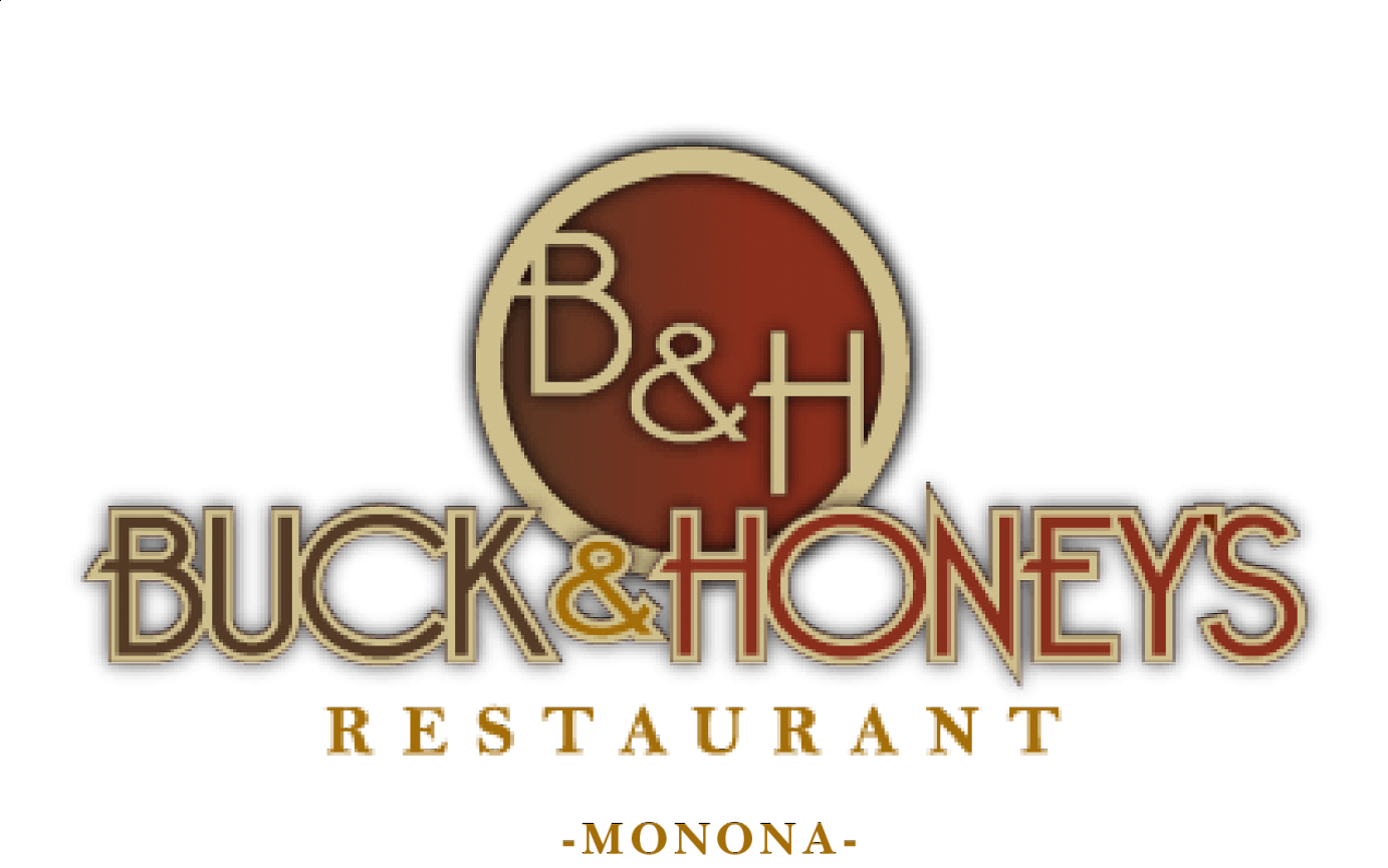 Buck and Honey's - Monona logo scroll