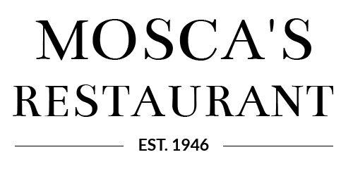 Mosca's logo scroll