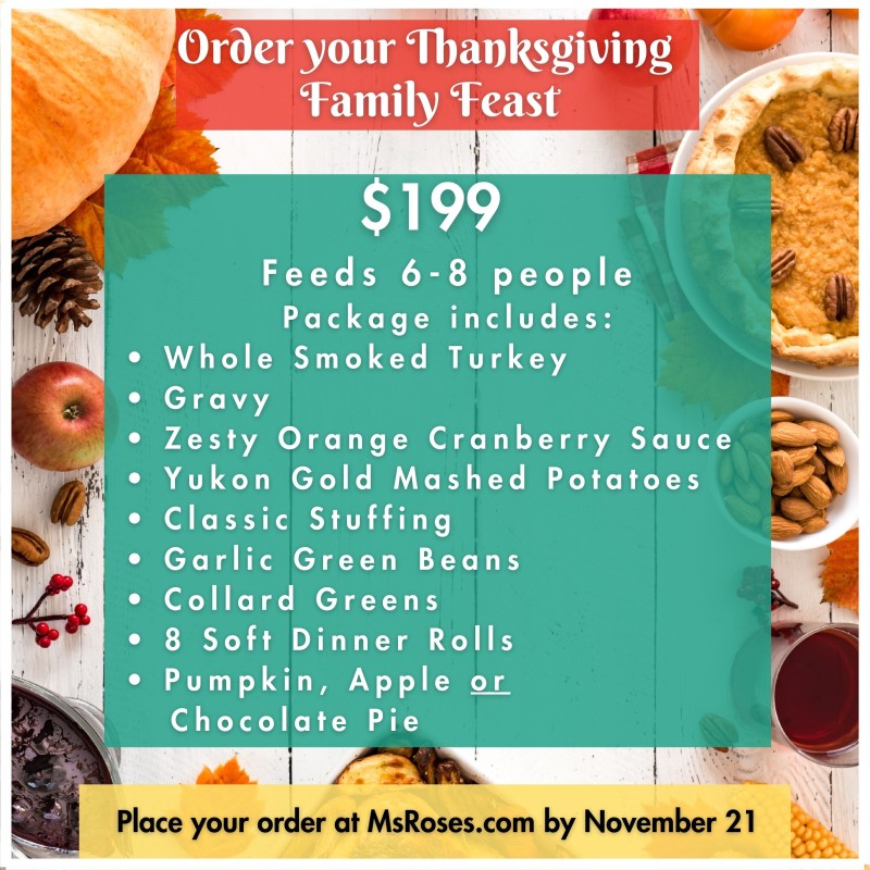 Order your Thanksgigiving Family Feast flyer