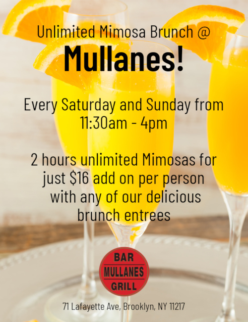 mimosa brunch flyer