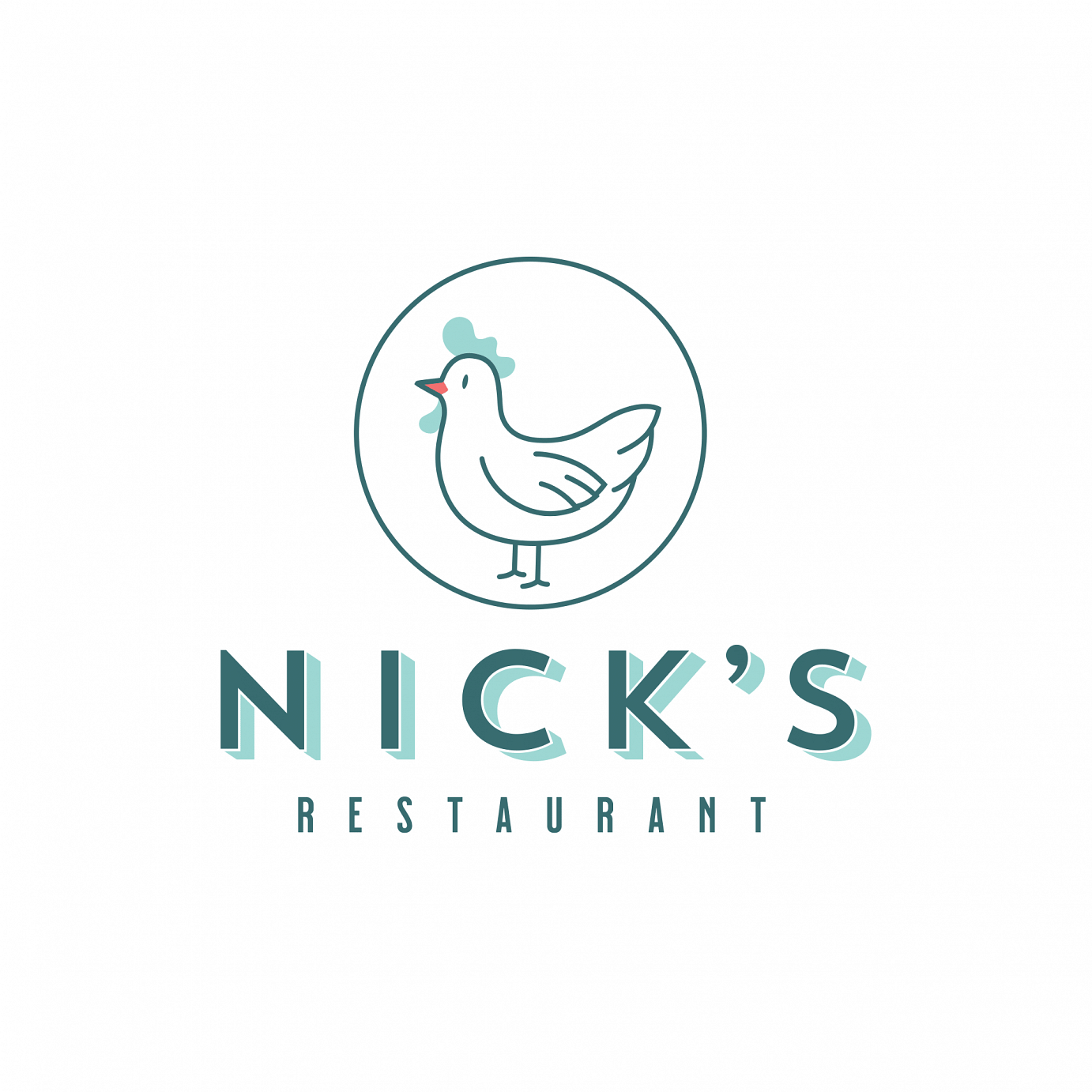 Nick's Restaurant logo top