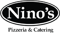 Nino's Pizzeria logo scroll