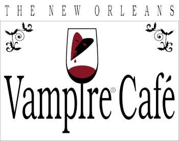 New Orleans Vampire Cafe logo scroll