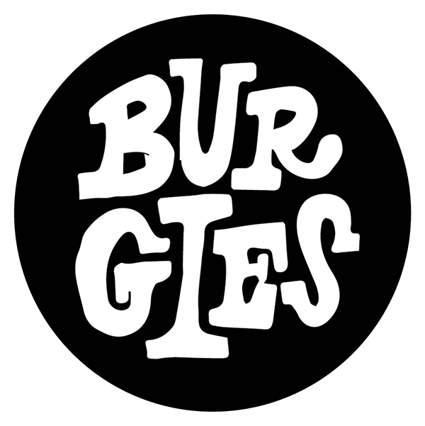 Burgie's Coffee North logo scroll