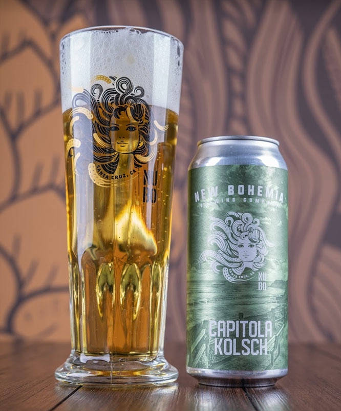 Capitola Kolsch beer and can