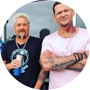 Chef Joshua Hedquist and Guy Fieri