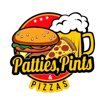 Patties, Pints, & Pizzas logo top