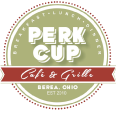 Perk Cup Café & Grille logo top
