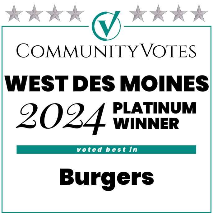 2024 Platinum winner voted best in Burgers