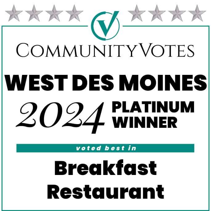 2024 Platinum winner voted best in Breakfast Restaurant