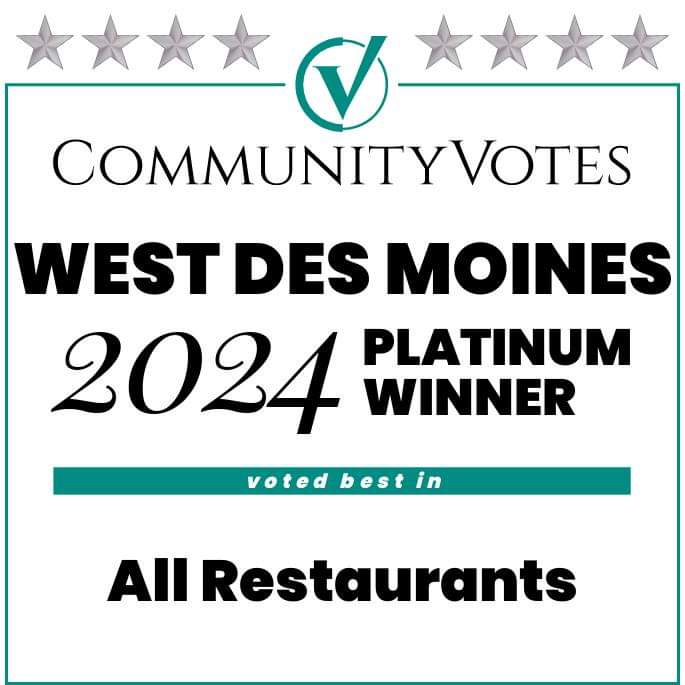  2024 Platinum winner voted best in All Restaurants