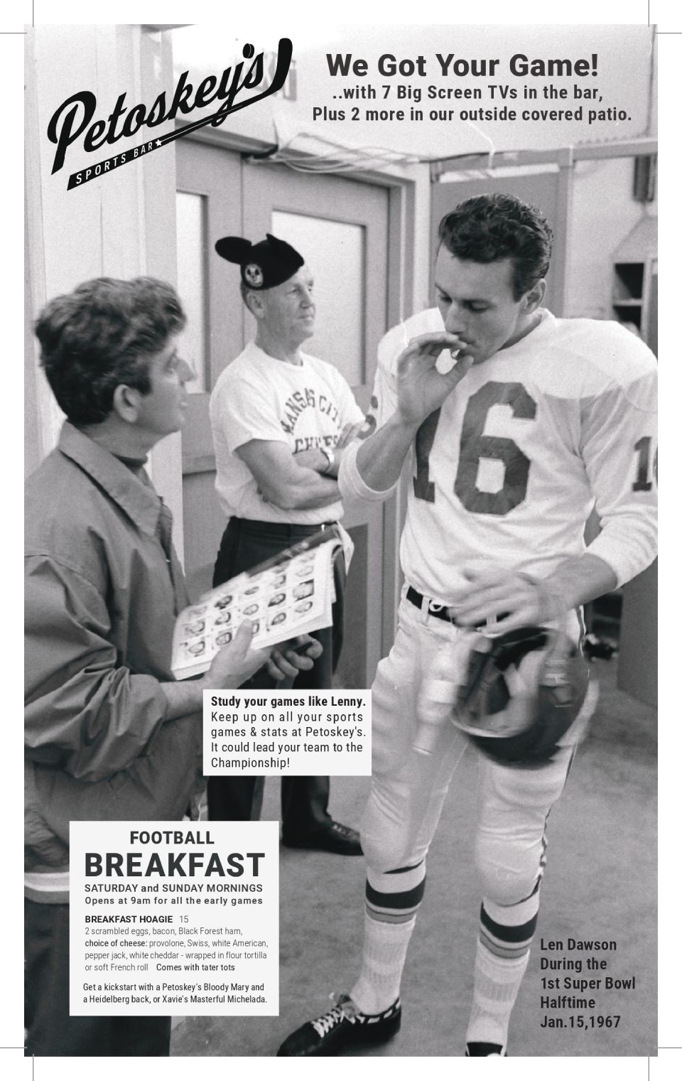 Len Dawson during the 1st Super Bowl Halftime