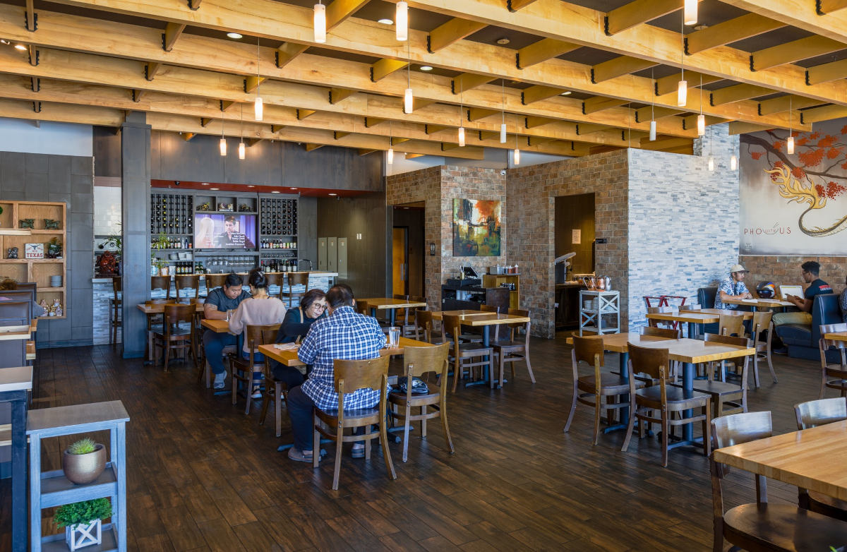 Interior, dining area